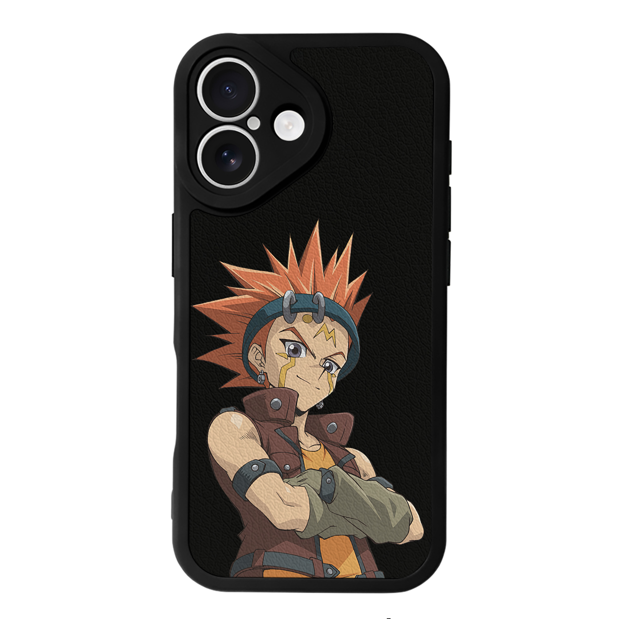 （画像用） 遊☆戯☆王 Yu-Gi-Oh! 【iPhone 16シリーズ対応】シリコンスマホケース（レザー調） 材質：シリコン